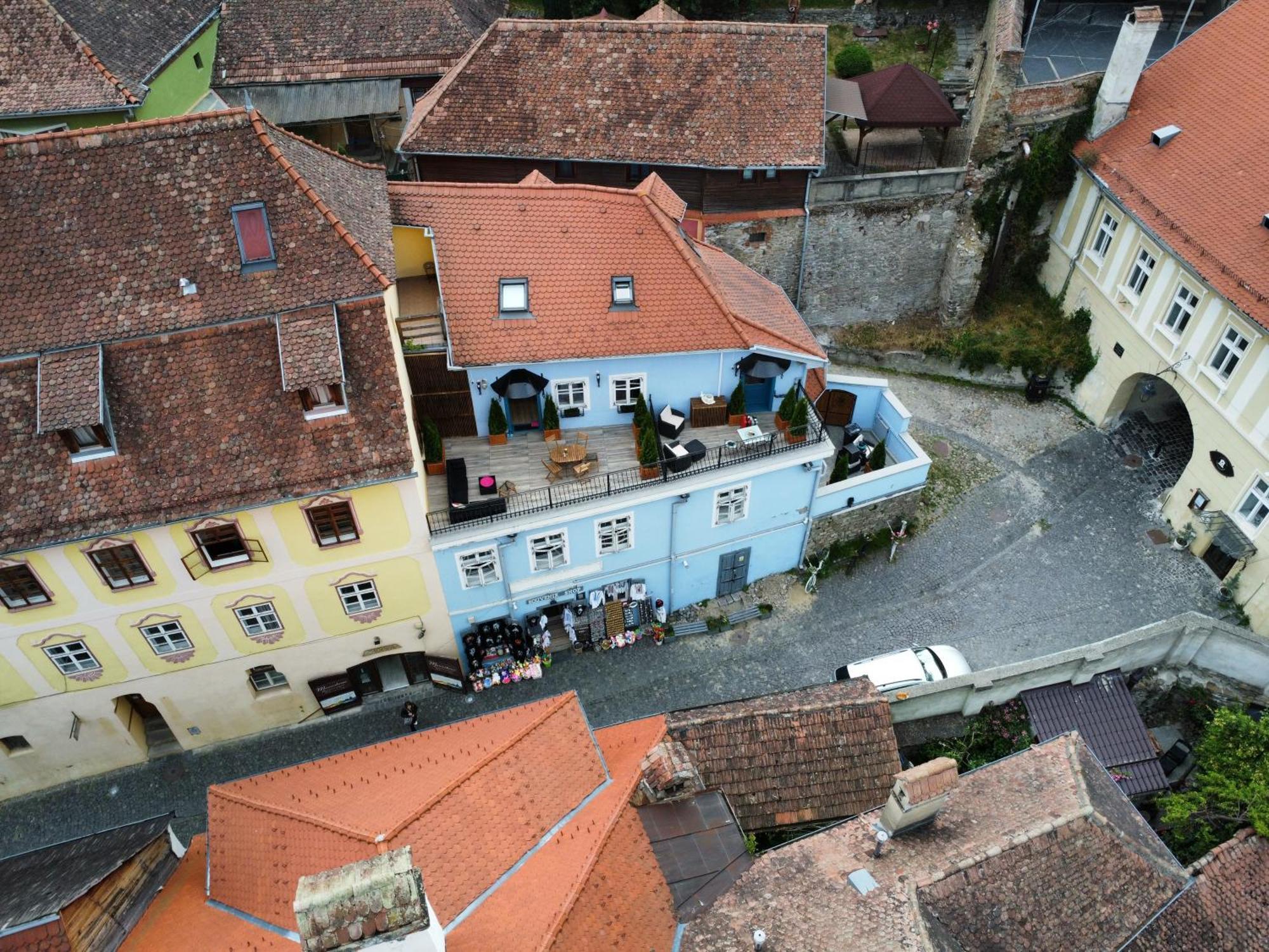 Апартаменты Casa Albastra By Casa Otto Сигишоара Экстерьер фото