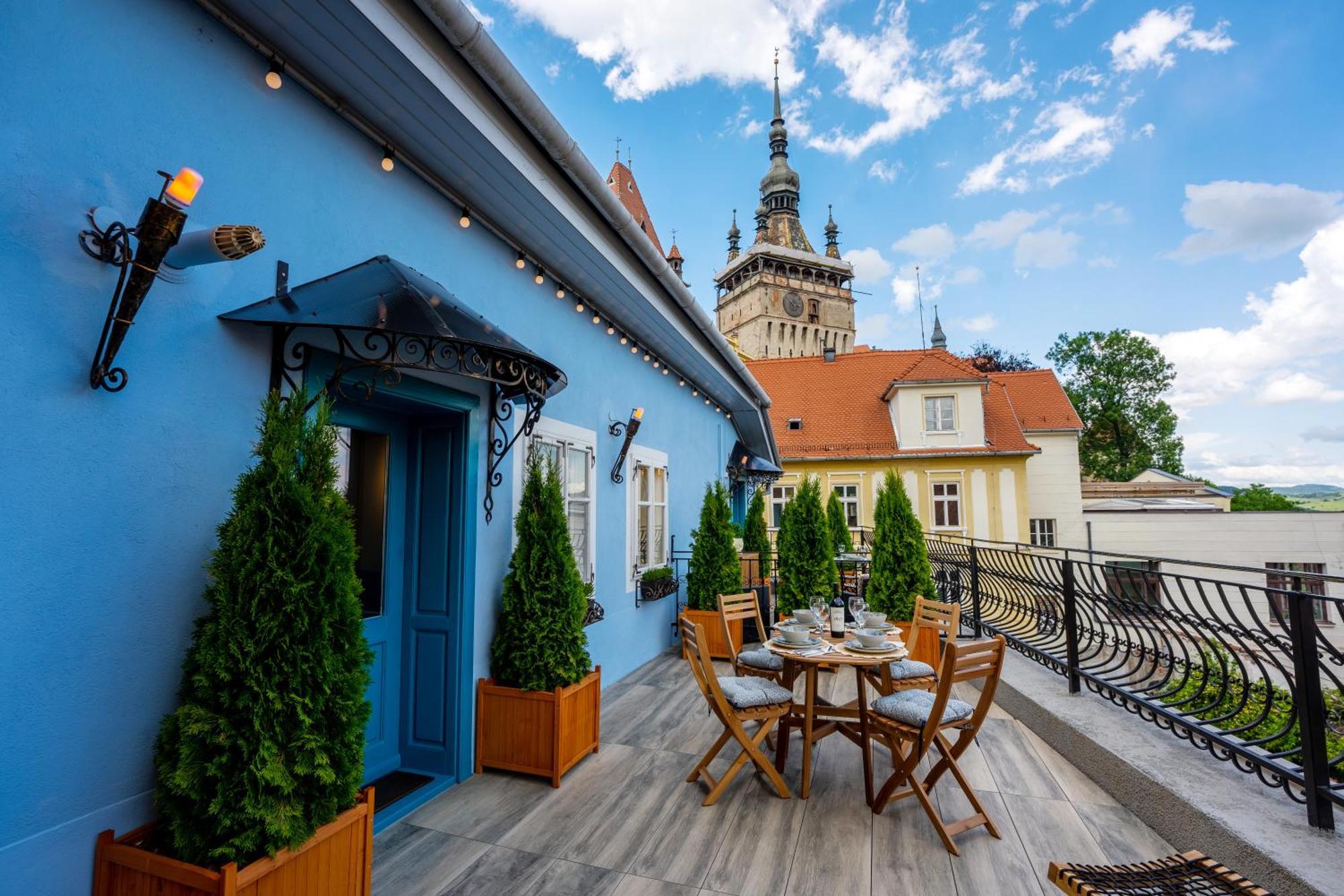 Апартаменты Casa Albastra By Casa Otto Сигишоара Экстерьер фото