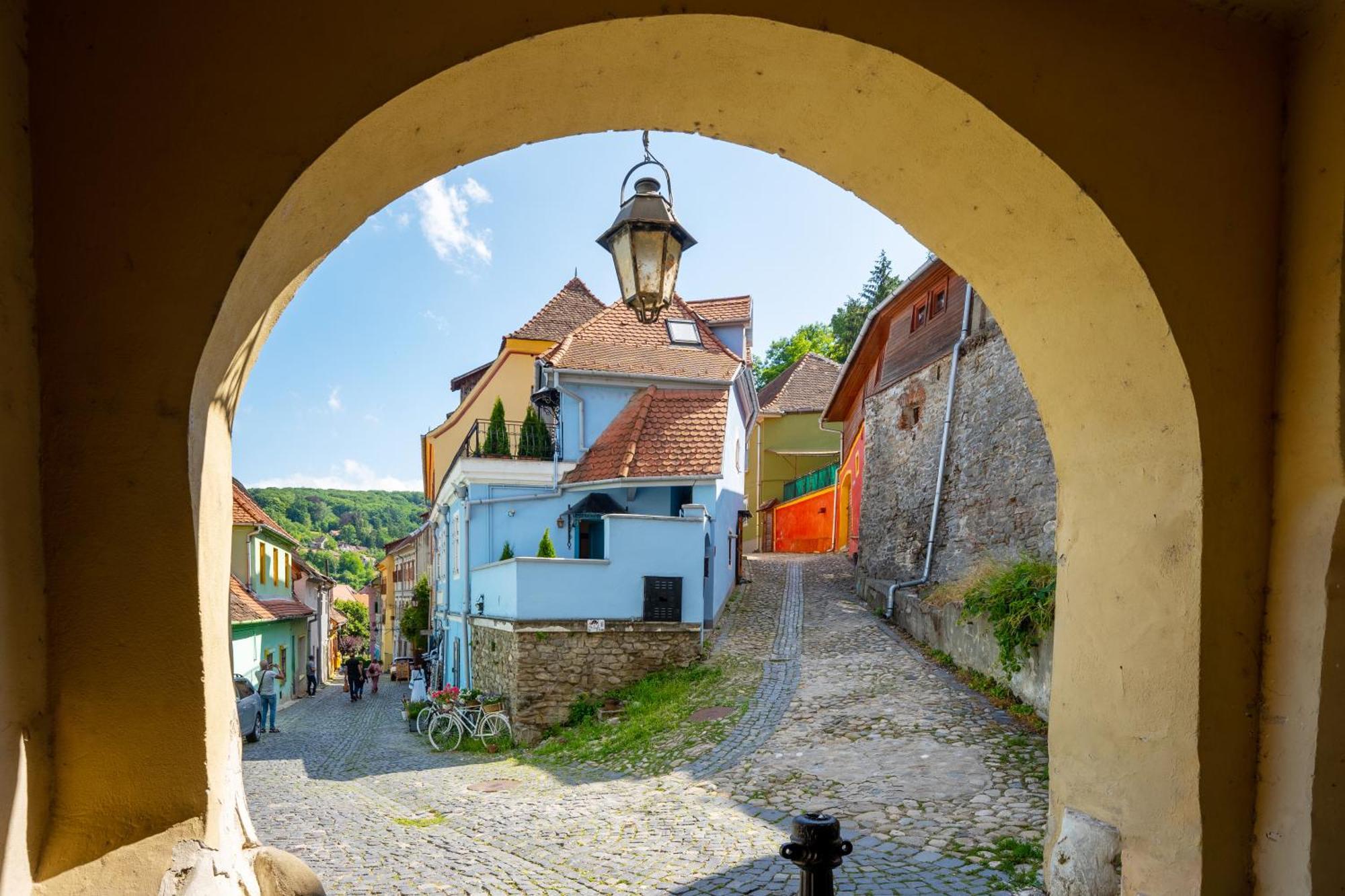 Апартаменты Casa Albastra By Casa Otto Сигишоара Экстерьер фото